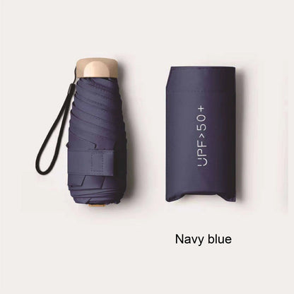Outdoor Mini Sun Umbrella UV Protection Ultralight Folding Five-fold Umbrella Sunshade Umbrella