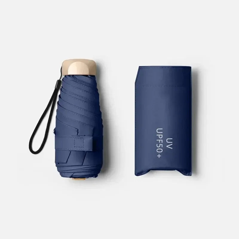 Outdoor Mini Sun Umbrella UV Protection Ultralight Folding Five-fold Umbrella Sunshade Umbrella